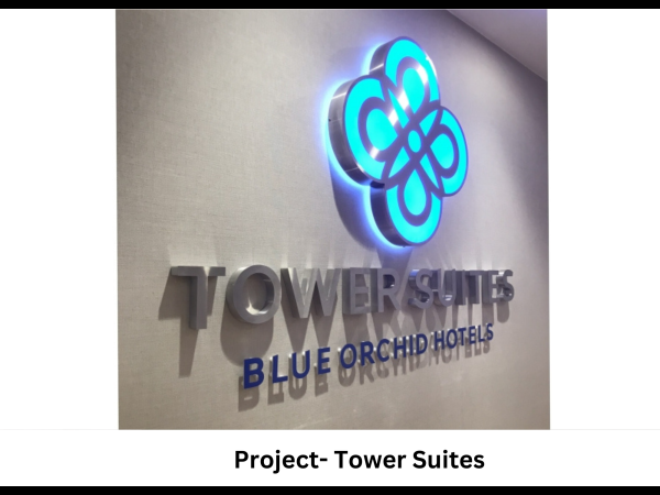 Hotel entrance sign