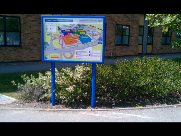 information signs, notice boards, poster cases, instruction signs