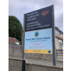 Post and panel sign