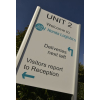 post and panel directional sign