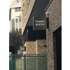 Projecting hotel sign
