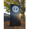 MonoFlat sign, freestanding sign, totem sign, monolith sign, forecourt sign