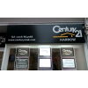 Fret-cut illuminated sign, illuminated sign, sign with lights, lit sign, estate agents sign
