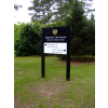 Delta post & panel, freestanding sign, post mounted signs