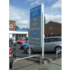 Forecourt sign, garage signs, dealership signs, freestanding signs