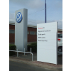 MonoFlat sign, freestanding sign, totem sign, monolith sign, forecourt sign