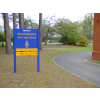 Delta post & panel, freestanding sign, post mounted signs