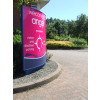 Monocurve sign, Monolith sign, totem, totem sign, freestanding sign, forecourt sign, welcome sign, large signs