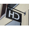 hanging sign, projecting sign, hanging wall sign, double sided sign