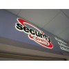 Fret-cut illuminated sign, illuminated sign, sign with lights, lit sign, retail sign