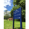 Delta post & panel, freestanding sign, post mounted signs
