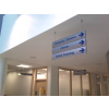 Hanging signs, suspended signs, ceiling signs, office signs