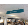 Hanging signs, suspended signs, ceiling signs, office signs