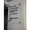 directory signs, acrylic signs, lobby signs, reception signs, information signs