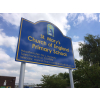 Standard post & panel, freestanding sign, post mounted signs