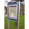information signs, notice boards, poster cases, instruction signs, map signs