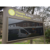 information signs, notice boards, poster cases, instruction signs