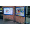 information signs, notice boards, poster cases, instruction signs, map signs