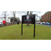 Delta post & panel, freestanding sign, post mounted signs