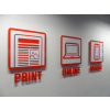 Acrylic letters, acrylic signs, acrylic logo, cut-out logo, cut out letters