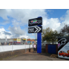 Forecourt sign, garage signs, dealership signs, freestanding signs
