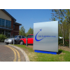 MonoFlat sign, freestanding sign, totem sign, monolith sign, forecourt sign