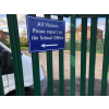 flat wall signs, external wall signs, instruction signs, plastic signs, fence sign